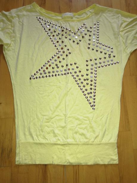 Krásny oversize top northland sýtej žltej farby, m