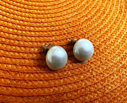 Retro perleťové klipsne, 