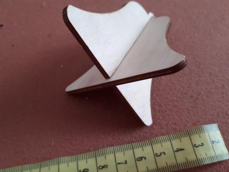 Dreveny zvoncek skladacka dekoracia, 