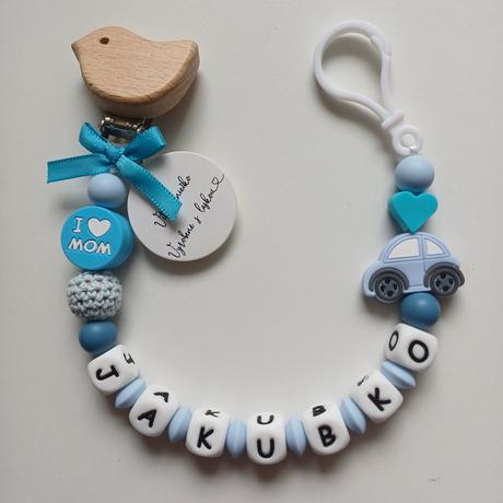 Retiazka na cumlík pre chlapčeka, 