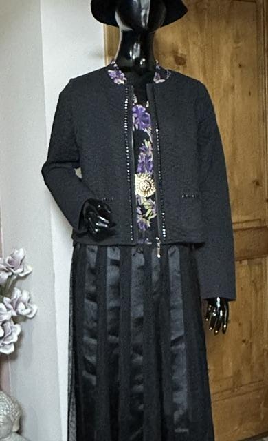 Krátke čierne bolerko zn. gaudi jeans, gaudi,l