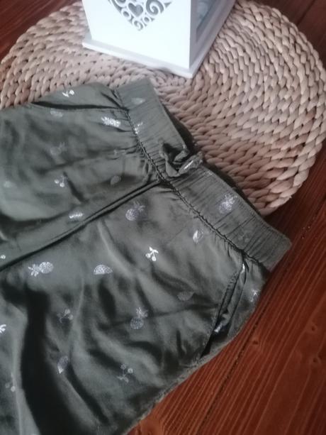 Letné nohavice h&m 110 olivove, h&m,110