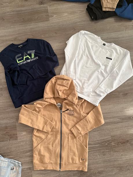 Balik oblecenia 140 ( mirau, h&m,4f,puma,armani), 122–134