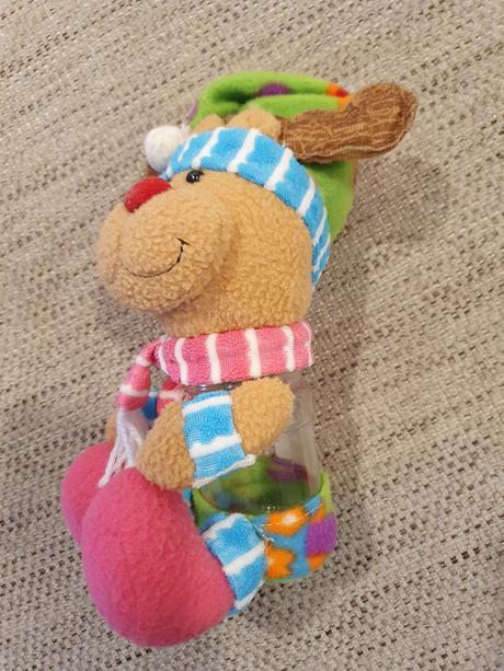 Sobík plyšový s nádobkou na cukríky, 