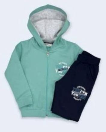 Tepláková súprava na zips s kapucňou, 104 - 158