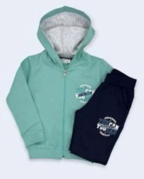 Tepláková súprava na zips s kapucňou, 104 - 158