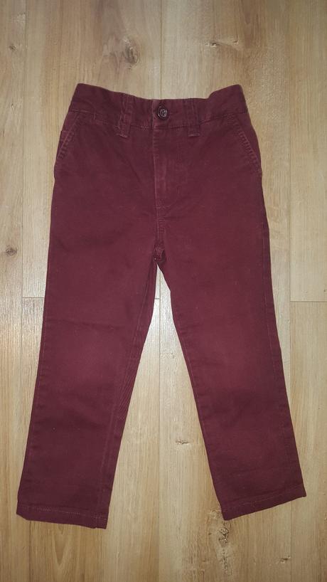 Bordové nohavice next č.98, next,98