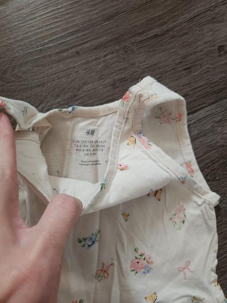 4x bavln. šaty 6-7r, h&m,122