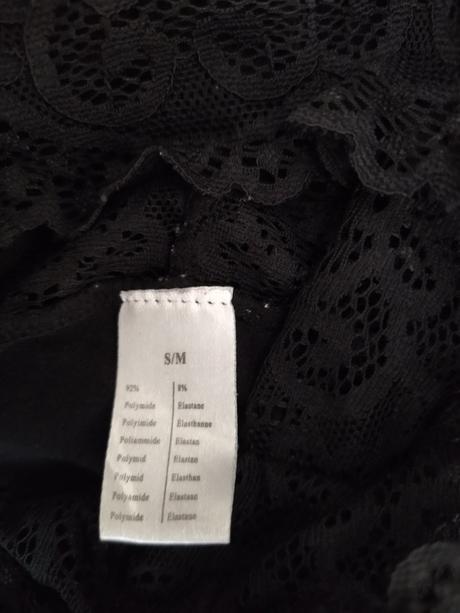 Čipkované elastické tričko, s