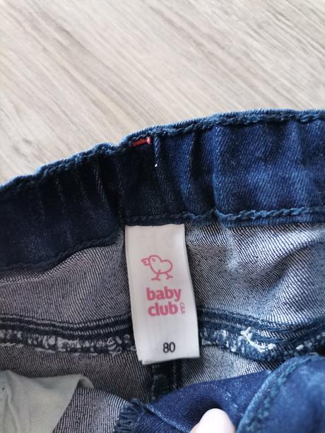 Dievčenské tmavomodré rifle, baby club,80