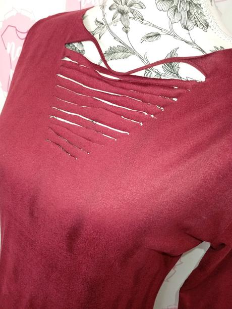 Nové bordove šaty, m