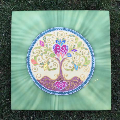 Strom života malované na hodvab, 