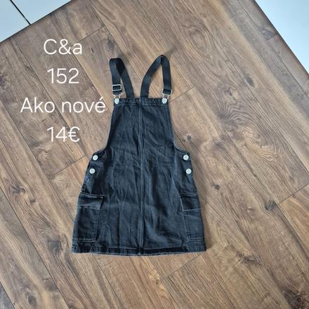 Sukňa rifľové šaty, c&a,152