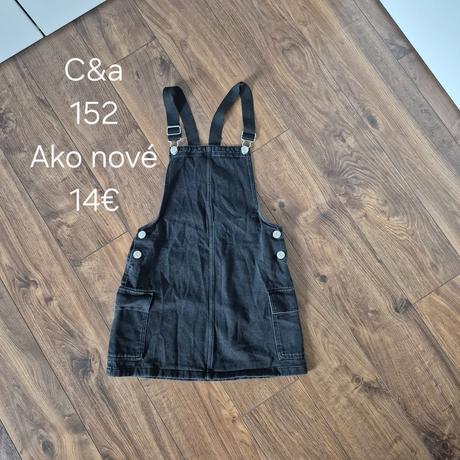 Sukňa rifľové šaty, c&a,152