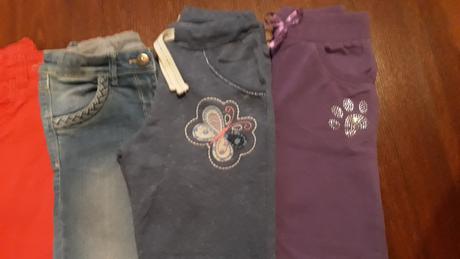 Pekné nohavice 4ks + tepláky 2ks/116, 116