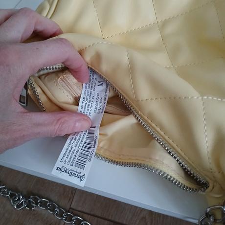 Bledožltá prešívaná kabelka stradivarius, stradivarius