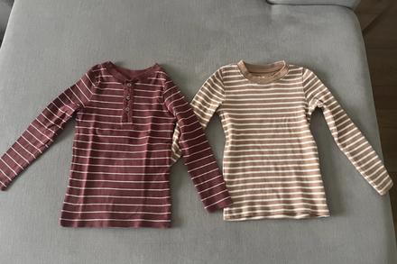 2x trička z hrubej bavlny pompdelux 110-116, pompdelux,116