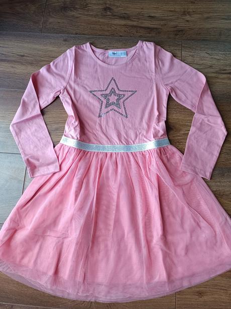 Šaty ruzove, bonprix,128 / 134