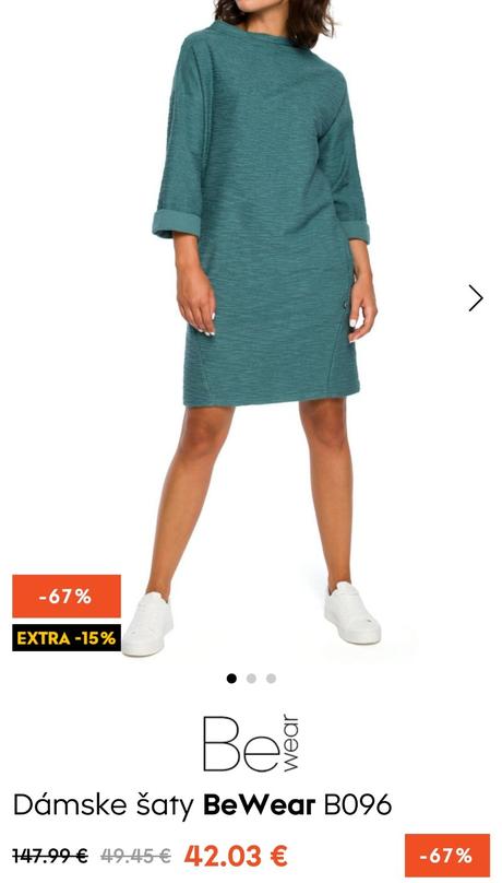 Čierne šaty bewear, s