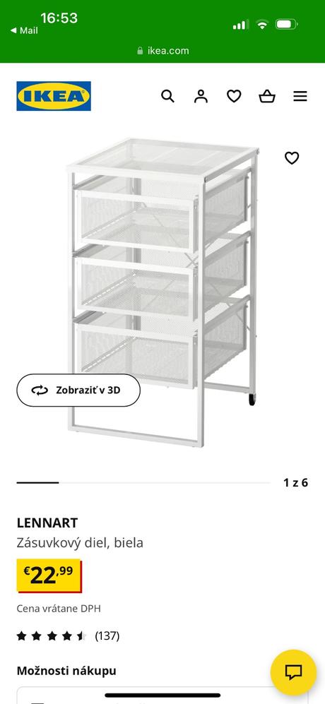 Šuflíky + organizér, 
