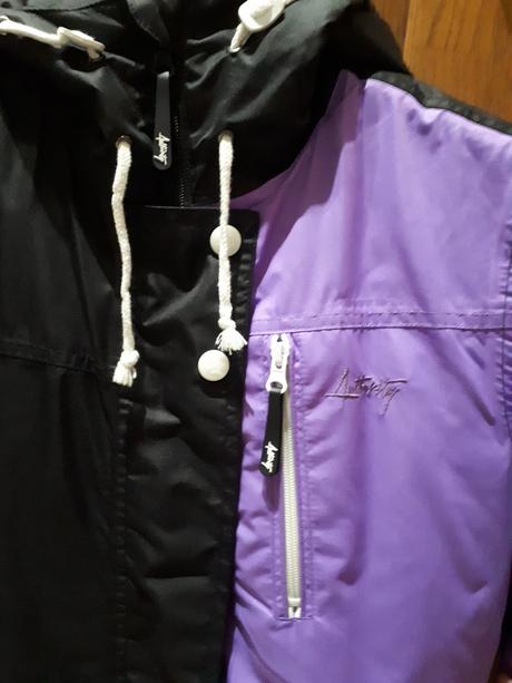 Zimna bunda pod zadok len parkrat oblecena akonová, authority,xs