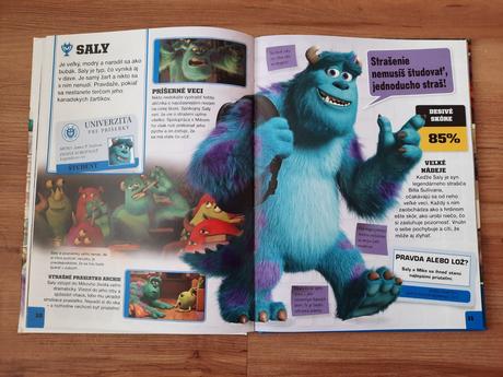 Kniha disney pixar "príšerky", 