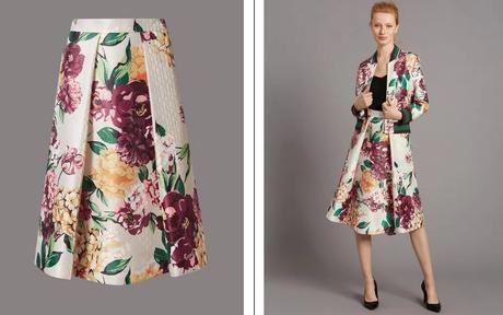 Autograph - kvetinová sukňa, marks & spencer,s