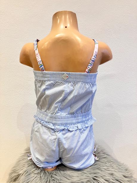 Dievčenský pásikavý letný overal overkids (5r.), 110