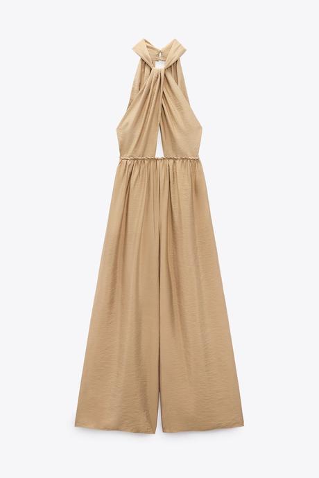 Béžový overal zara, zara,l