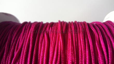 Shamballa šnúrka 1,5 mm nylonová - cyklamén, 