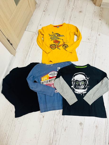 Tričko s dlhým rukavom 122/128 3+1, 122