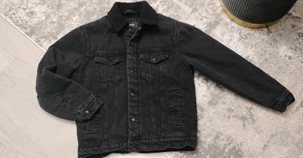 Zateplená denimová bunda, house,m