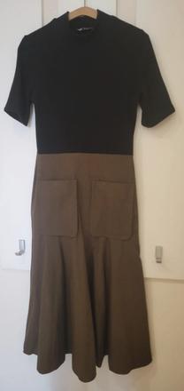 Krásne šaty s upletovym rolakom zara, zara,xs