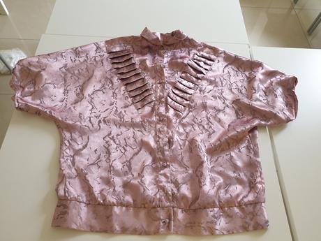 Staroružová blúzka - retro, l