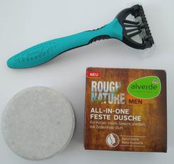 Tuhé sprchovacie mydlo alverde Rough Nature 4v1