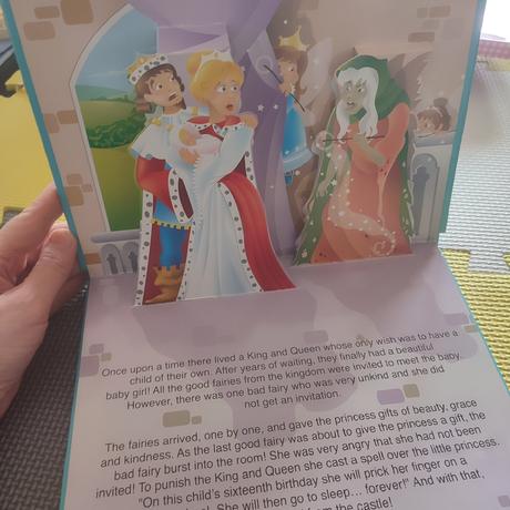 Sleeping beauty pop up 2d,