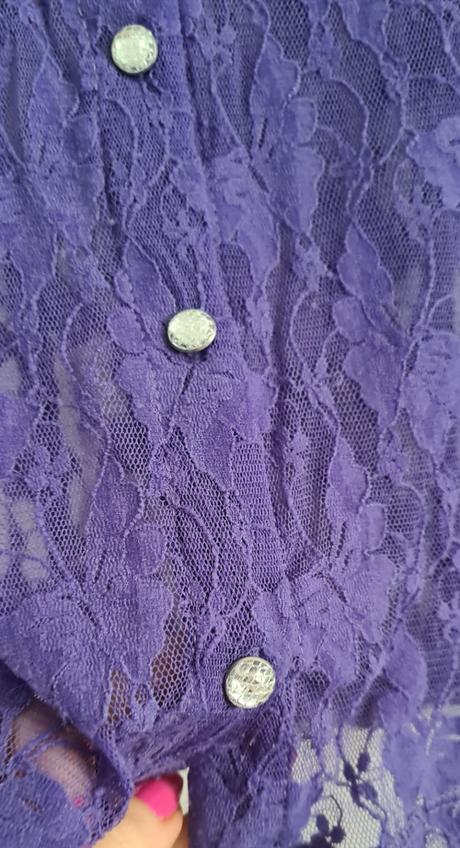 Krajková sexi košeľa strečová, s