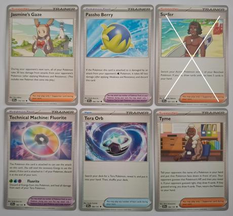 Pokémon karty "surging spark's" (6),