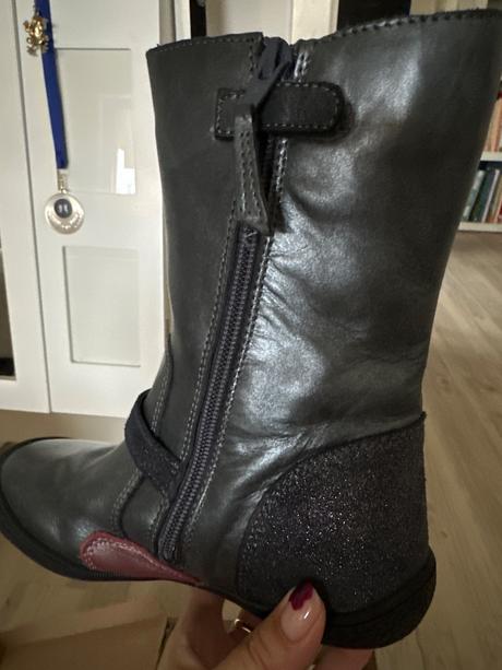 Kožené čižmy, vertbaudet,32