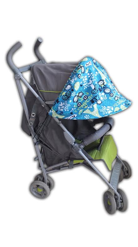 Slnečná clona na kočík so sieťkou 2v1, 