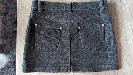 Riflová sukňa so zvieracím vzorom v.s/36, house,36