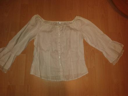 Biela bluza, promod,42
