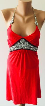 Červene šaty, s