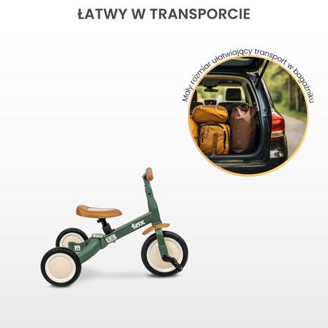 Toyz detské odrážadlo/trojkolka fox 4v1 green, 