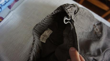 Hnedé menčestrové nohavice psík, okay,62