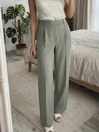 Široké elegantné nohavice, zara,m