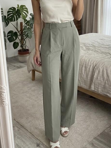 Široké elegantné nohavice, zara,m