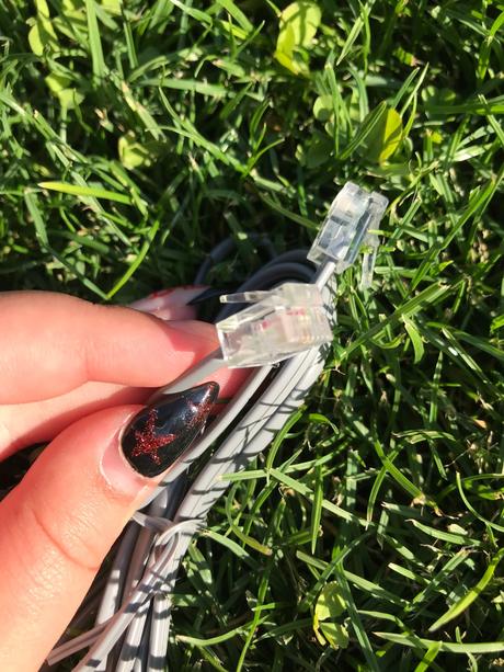 Telefónny dsl kábel rj11 - rj45,