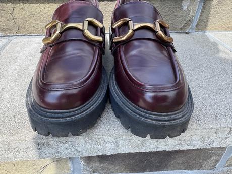 Burgundy loafery 40, stradivarius,40