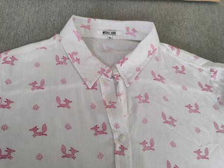 Dievčenská/dámska blúzka s motívom líšky, veľ.m, gate,m